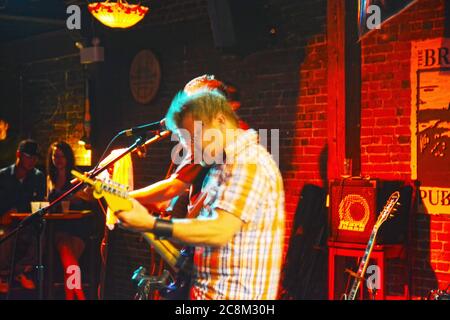 George street Nightlife in St John's, Newfoundland, Canada Stock Photo