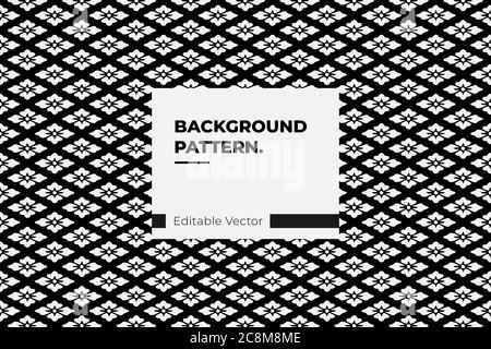 background Japan inspired vector seamless pattern in gold line color style Stock Vector