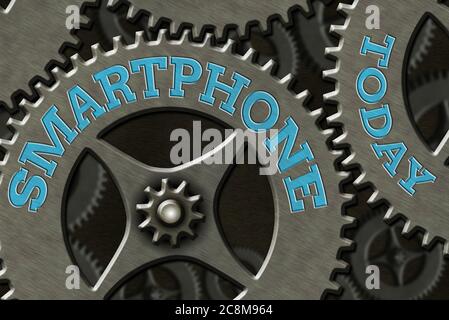 Handwriting text Smartphone. Conceptual photo the mobile phone that performs many of the functions of computer System Administrator Control, Gear Conf Stock Photo