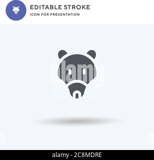 Civet icon vector, filled flat sign, solid pictogram isolated on white, logo illustration. Civet icon for presentation. Stock Vector