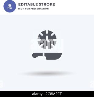 Fasting icon vector, filled flat sign, solid pictogram isolated on white, logo illustration. Fasting icon for presentation. Stock Vector