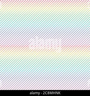 Seamless pattern of lines, Multicolor rainbow grunge background Stock Vector