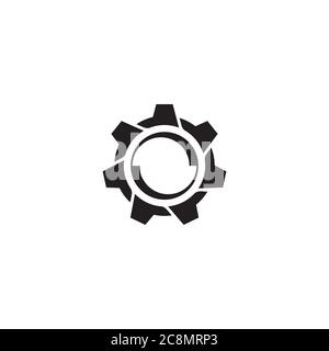gear logo design industrial icon element illustration - vector Stock ...
