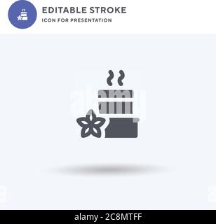 Chai icon vector, filled flat sign, solid pictogram isolated on white, logo illustration. Chai icon for presentation. Stock Vector