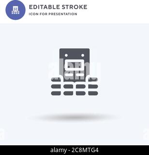 Bunker icon vector, filled flat sign, solid pictogram isolated on white, logo illustration. Bunker icon for presentation. Stock Vector