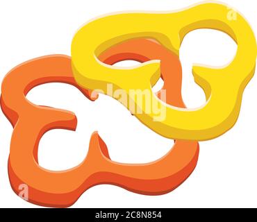 Cutted paprika icon. Cartoon of cutted paprika vector icon for web design isolated on white background Stock Vector