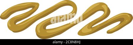 Burger mustard icon. Cartoon of burger mustard vector icon for web design isolated on white background Stock Vector