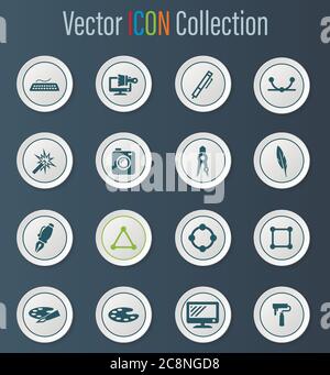Design icons set Stock Vector