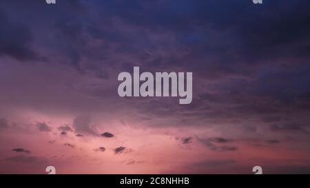 Sunset Stormy Dramatic Sky Before Rain Stock Photo