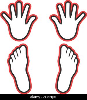 clipart hands and feet