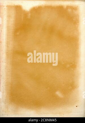 Brown old distressed parchment texture effect vintage blank paper background stock photo Stock Photo