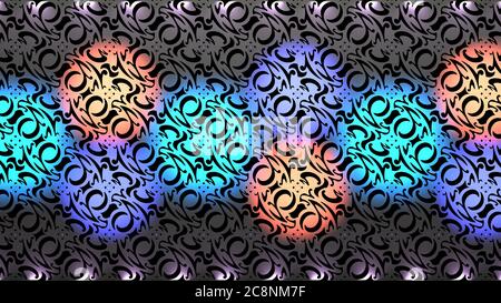 Stage Decor 7. 3d Rendering. Pattern background with spot light on it.This background was created in high resolution with Stock Photo