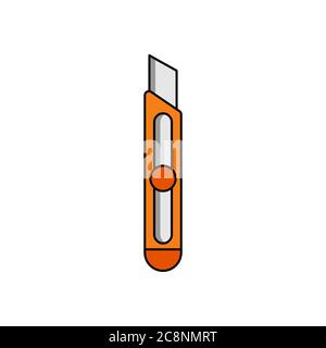 cutter knife vector design template illustration Stock Vector