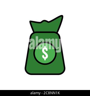 money bag vector design template illustration Stock Vector