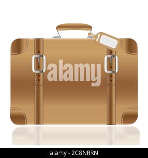 Retro suitcase vector illustration Stock Vector