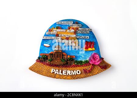 Handmade tourist souvenir from Palermo. Stock Photo