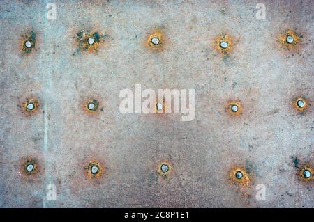 Rusty metal plate texture background Stock Photo