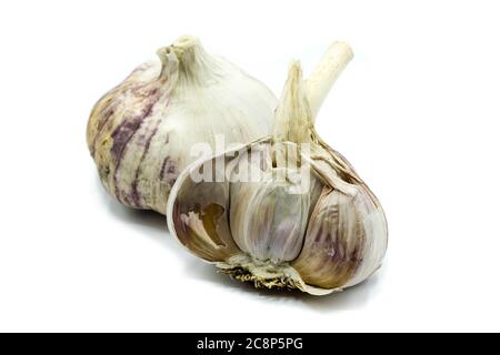 Garlic isolated on white background Stock Photo