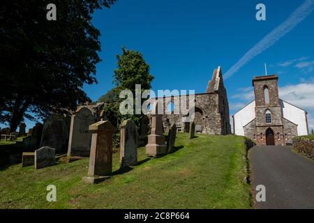 St Ninian's Priory and Whithorn Cathedral ruin, Whithorn, Machars of Galloway, Scotland. Stock Photo