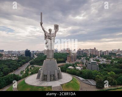 Attraction of Kyiv : Motherland Monument Stock Photo