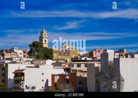 The little village of Abaran in valley ricote, in the Murcia region, Spain Stock Photo