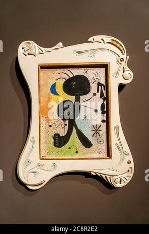 Joan Miró (Barcelona 1893-Palma 1983),Painting (1943),oil and pastel on canvas. Stock Photo