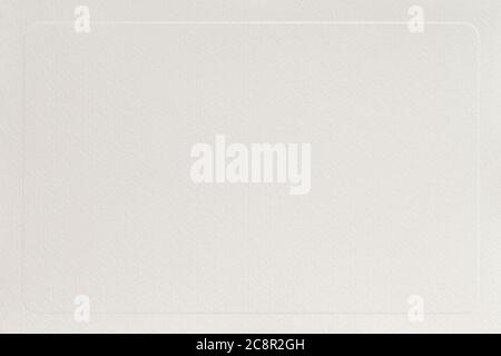 Organic light cream paper with embossed patterned border, blank for your design. Background, copy space Stock Photo