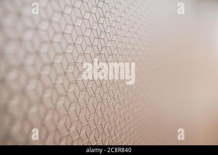 Background with soft geometric pattern focused close-up and copy space Stock Photo