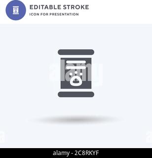 Feed icon vector, filled flat sign, solid pictogram isolated on white, logo illustration. Feed icon for presentation. Stock Vector