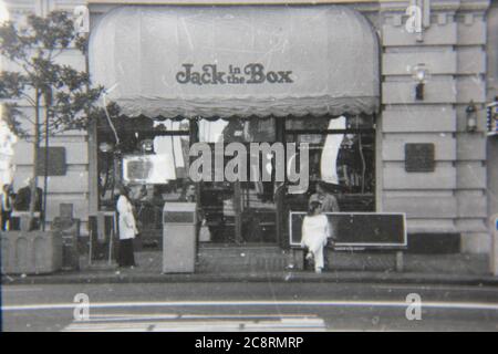 1970s jack in the box restaurant hi-res stock photography