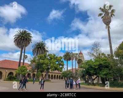 Stanford University Campus in Palo Alto, California. USA June 16, 2020 Stock Photo