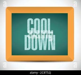 Cooling down exercise illustration hi-res stock photography and