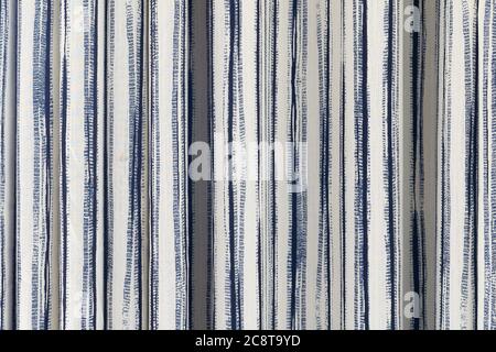 Black and white curtain background. Beautiful design with wavy lines in shades of gray for wallpapers and screensaver. Stock Photo