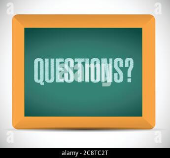 Questions message illustration design over a white background Stock Vector