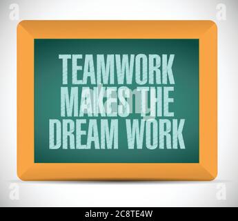 Teamwork makes the dream work Stock Vector Image & Art - Alamy