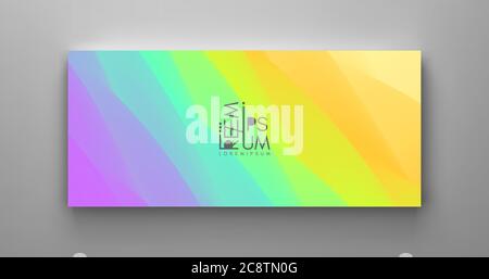 Cover design template with color gradients. Abstract background. Modern pattern. 3d vector Illustration for advertising, marketing, presentation. Stock Vector