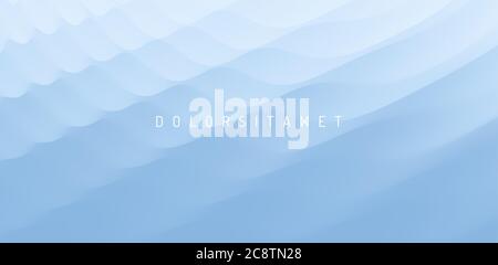 3D wavy background with ripple effect. Vector illustration for design. Stock Vector