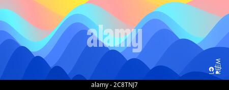 Abstract background with dynamic effect. Motion vector Illustration. Trendy gradients. Can be used for advertising, marketing, presentation. Stock Vector
