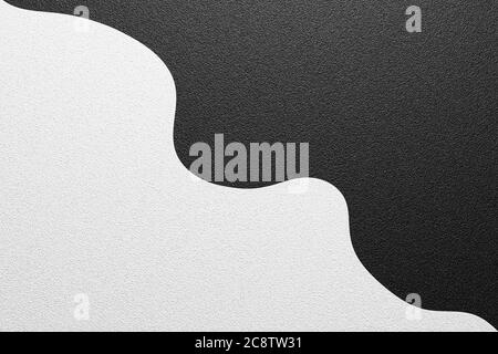 Modern wavy black and white retro background for texture. The harmony of divrsity. Abstract 3D design. . High quality 3d illustration Stock Photo