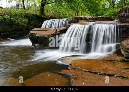 Waterfall in the Brecon Beacons National Park Stock Photo