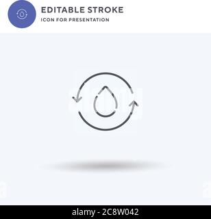 Menstrual Cycle icon vector, filled flat sign, solid pictogram isolated ...