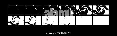 liquid transitions animation VFX. Water transition Sprite Sheet of Ready for games, cartoon or animation and motion design. Vector File Stock Vector