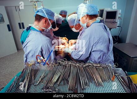 Surgical instruments for open heart surgery Stock Photo - Alamy