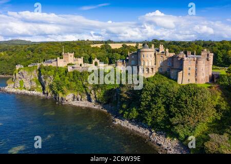 Aerial view of Culzean Castle in Ayrshire, Scotland, UK Stock Photo