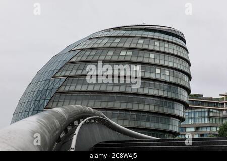 City Hall, headquarters of the Greater London Authority (GLA), the Mayor of London and London Assembly, Southwark, London, England, United Kingdom Stock Photo