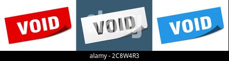void ribbon sign. void vintage retro band. Stock Vector
