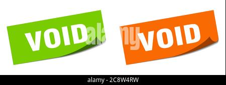 void ribbon sign. void vintage retro band. Stock Vector