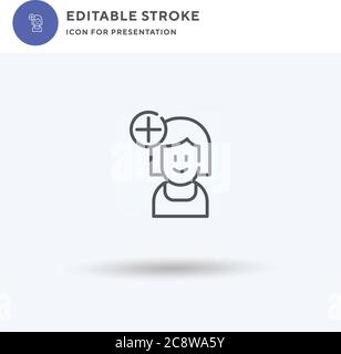 Hired icon vector, filled flat sign, solid pictogram isolated on white, logo illustration. Hired icon for presentation. Stock Vector