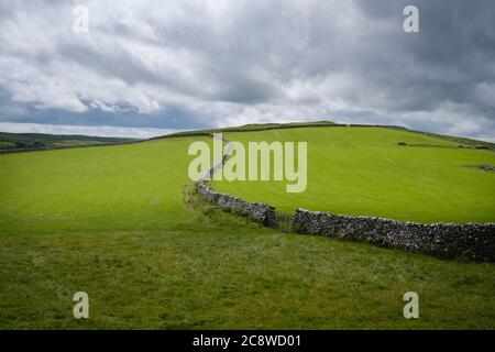 Views across Gordale in the Yorkshire Dales Stock Photo