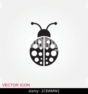 Beetle icon. Insect design, insect icons vector Stock Vector